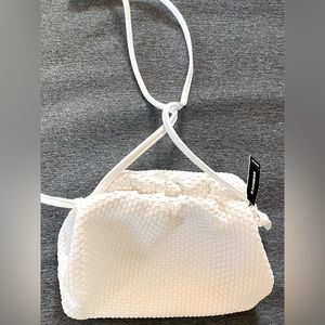 Express white weave purse *new with tag*